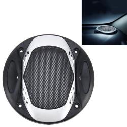 5 Inch Car Auto Metal Mesh Black Silver Round Hole Subwoofer Loudspeaker Protective Cover Mask