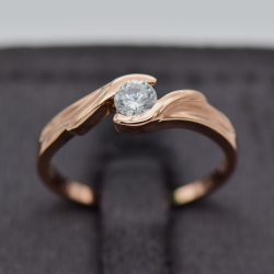 9CT Rose Gold Solitaire Engagement Ring