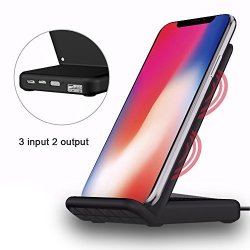 Iphone X Wireless Charger Qi Standard Charger Fast Wireless Charging Pad Stand For Samsung Galaxy Note 8 S8 S8 Plus S7 Edge S7 S6