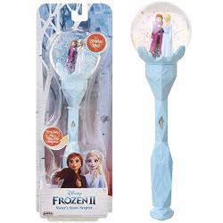 Frozen 2 Sisters Musical Snow Wand Costume Prop Scepter Plays "into The Unknown" Perfect For Child Costume Accessory Role Play Dress Up Or Halloween Party