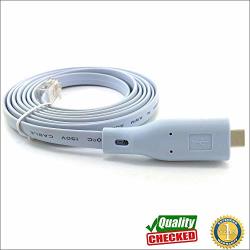Washinglee USB Type C Console Cable For Cisco Route Modem Switches Firewall And Ac. USB Type C To RJ45 Console Cable Built In Ftdi