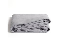 Soft Grey Fitted Sheet Queen