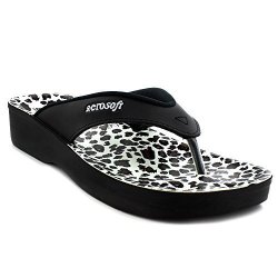 Aerosoft Leopard Women's Sandals Black Size 10