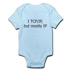 Cafepress I Tcp ip But Mostly Ip Body Suit Cute Infant Bodysuit Baby Romper Sky Blue