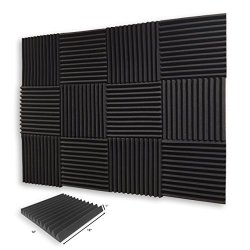 12 Pack Acoustic Panels Sound Control Studio Foam Wedges 1 X X ...
