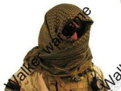 Special Force Favorite Tactical Shemagh - Coyote Brown Black Light Version