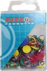 Drawing Pins Boxed Pack 100 Assorted - BA3002