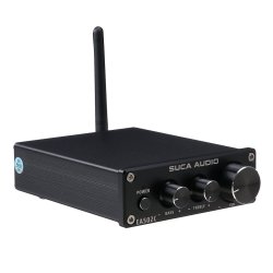 Suca Audio EA502C Bluetooth 4.2 2 Channel Hifi Stereo Audio Amplifier Receiver For Home Desktop Speaker - Black Without Plug