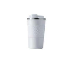 510ML Insulated Travel Mug With Leakproof Lid For Coffee White
