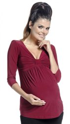 Absolute Maternity Vanessa Tab Top - Berry