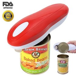 Electric Can Opener Restaurant Can Opener Smooth Edge Automatic Electric Can Opener Chef's Best Choice White