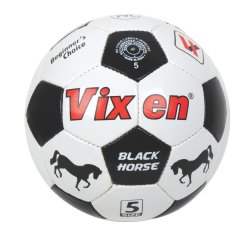 Vixen Black Horse 3 Ply Hand Stitched Training Football 32 Panel SIZE-5 VXN-FB2A-2