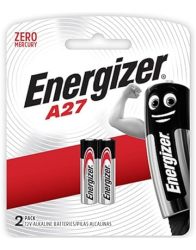 Energizer A27 12V Alkaline Battery Card 2-PIECE Set