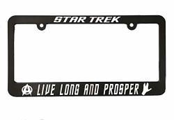 Star Trek Live Long And Prosper License Plate Frame Holder