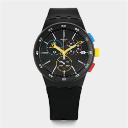 Black-one Silicone Chronograph Watch