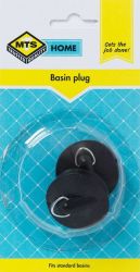 Home 2 Piece Basin Rubber Plug - Black