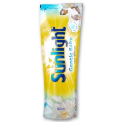 Sunlight Fabric Conditioner 500ML - Easy Mix Refill Pack - Gentle Baby
