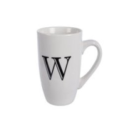 Kitchen Accessories - Mug - Letter 'w' - Ceramic - White - 3 Pack