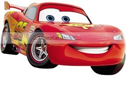 9 Inch Lightning Mcqueen 95 Disney Pixar Cars 2 Movie Removable Wall Decal Sticker Art Home Racing Decor