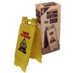 H.b. Smith Wet Floor Caution Sign Yellow
