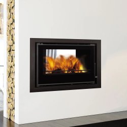 C&a Cristal 78 Double Sided - Built-In Fireplace - 51MM Steel Frame