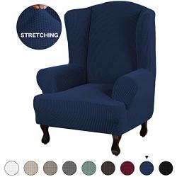 Turquoize Stretch Wing Chair Slipcover Wingback Armchair Chair