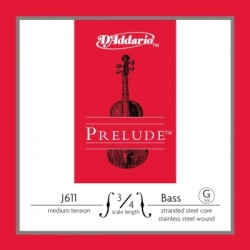 D'addario Prelude Double Bass G String 3 4 Size - Medium Tension