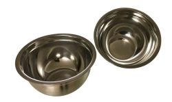 2 Stainless Steel German Mixing Bowls