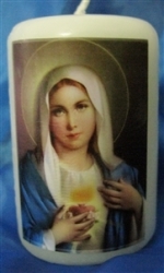 Votive Candle - Our Lady Sacred Heart
