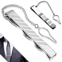Men's Tie Slider clip With Chain CCR125
