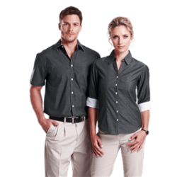 Mens&ladies Onyx Lounge Short Sleeve Shirt - 3xl 4xl 5xl - Barron - New - 3 Colours