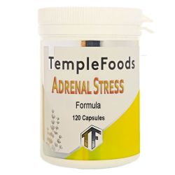 Temple Foods Adrenal Stress Formula - 120 Capsules. Burnout No Energy And Fatigue