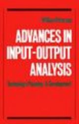 Advances in Input-output Analysis - Technology, Planning and Development