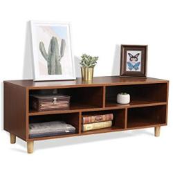 Dlandhome Tv Stand 46" Composite Wood Board 5-CUBE Entertainment Center Console Storage Cabinet For Living Room Bedroo