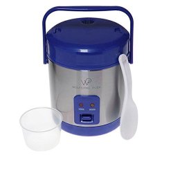 Wolfgang Puck Stainless Steel 1.5-CUP Rice Cooker With Recipes - Cobalt Blue