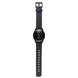 Tonsee Genuine Leather Watch Band Strap For Samsung Galaxy Gear S2 Classic SM-R732 Black