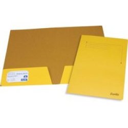 Bantex Presentation Folder A4 - Yellow 10 Pack