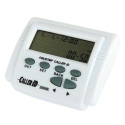 2.7 Inch Lcd Adjustable Screen Fsk Dtmf Caller Id With Calendar Function White