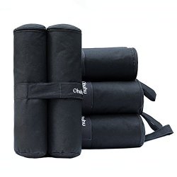 Ohuhu Canopy Weight Bags For Instant Legs Canopy Weights Sand Bags Outdoor Sun Shelter 4-PACK