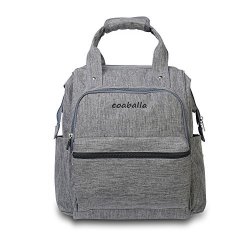 Coaballa Multi-function Travel Diaper Bag Backpack Organizer For Men And Women- Extra Large grey
