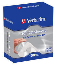 Verbatim Pack of 100 CD Sleeves