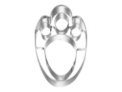 Stainless Steel Bunny's Foot Cookie Cutter 6CM