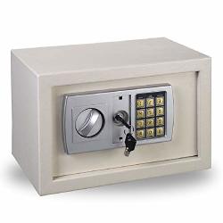 Electronic Keypad Digital Lock Safe Box Cash Jewelry Box White