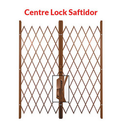 Centre Lock Saftidor - Bronze - White 3200MM - 3900MM Width