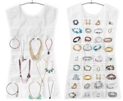 Jewelry Organiser Dress White - Stunning - Huge
