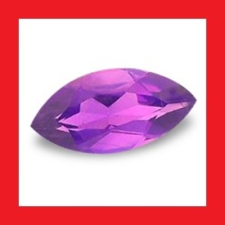Amethyst - Rich Purple Marquise Facet - 0.495cts