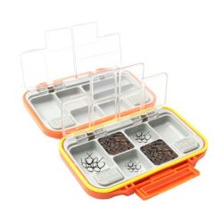 12 Compartments Waterproof Fishing Fish Lure Hook Bait Tackle Box Case