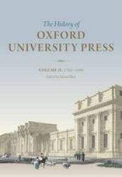 The History Of Oxford University Press: Volume II - 1780 To 1896 Hardcover