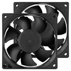 80MM Computer PC Case Fans Dc 12V 8CM 2 Pin Xh 2.54 High Performance Cooling Fan For Power Supply 3000RPM 2-PACK