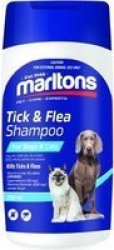 Marltons - Tick & Flea Shampoo - For Dogs & Cats - 250ML